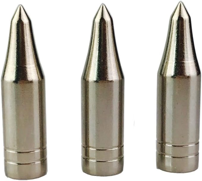 SHARROW 30pcs Archery Field Points Glue On Arrowheads Arrow Tips 80 Grain for 8mm Diameter Bamboo Wooden Arrows Accessories - Image 5